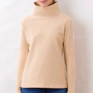 Dudley Stephens fleece Greenpoint Turtleneck blush size XL